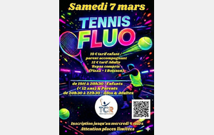 ANIMATION TENNIS FLUO au TCR