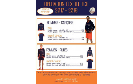 Opération Textile du TCR