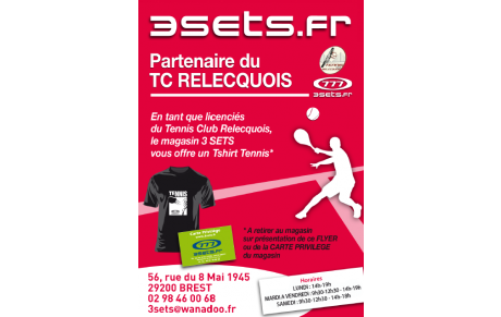 Offre tennis 3sets de rentrée