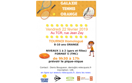 Tournoi Homologué GALAXIE ORANGE
