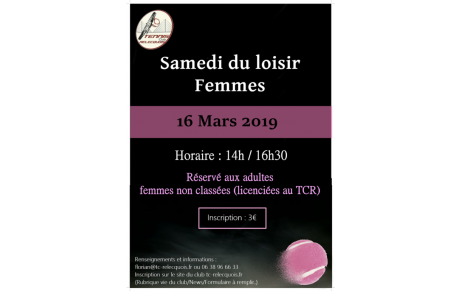 SAMEDI DU LOISIR FEMMES 