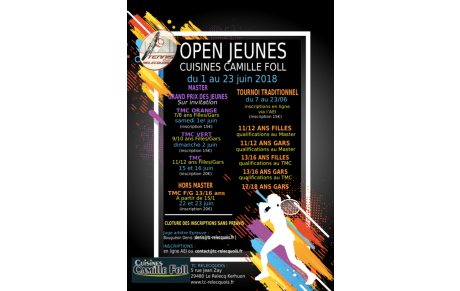 Open JEUNES Cuisine Camille Foll - TCR 