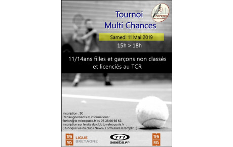 Tournoi interne TCR filles &amp; Garçons NC 11 / 14 ans 