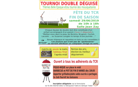TOURNOI DE DOUBLE DÉGUISÉ 