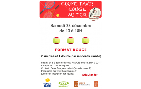 COUPE DAVIS ROUGE au TCR 