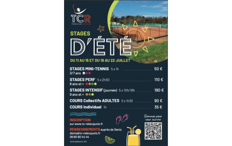 STAGES TCR Juillet 2022