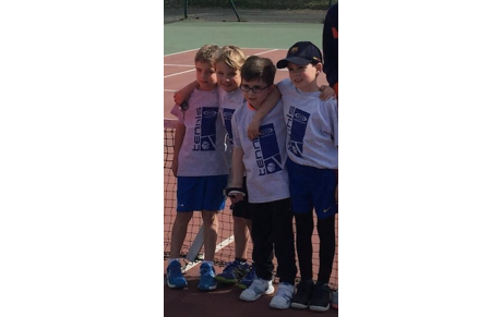 Equipe 8 ans Gars Coupe Davis rouge